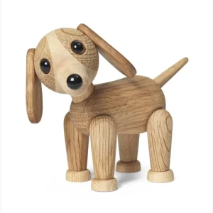 (S) Fluff Hund Trädekoration 11 cm Ek