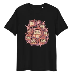 Daruma Cat Japansk T-shirt