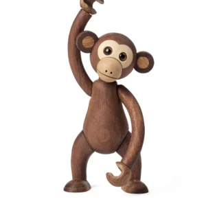 (S) Flip Apa Trädekoration 11 cm Mahogny