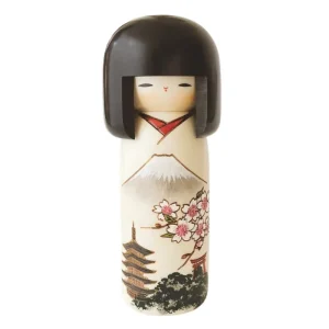 Fuji-berget Kokeshi-docka