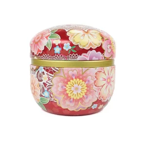 Japan Teask i röd metall