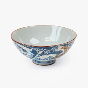 Japansk Keramisk Skål - Koi Karp