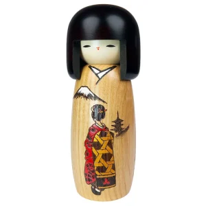 Kokeshi Geisha docka